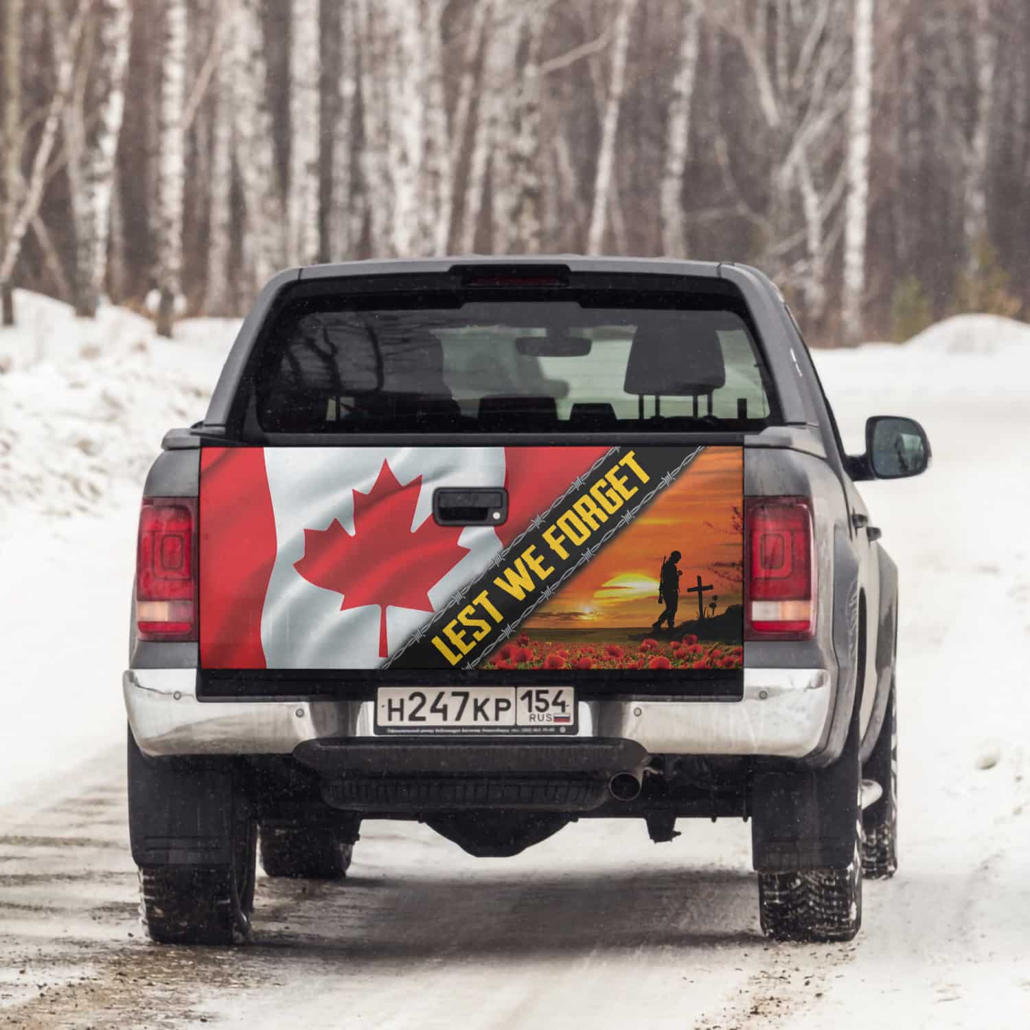 7LV. Lest We Forget (3) Tailgate Wrap Mockup 6