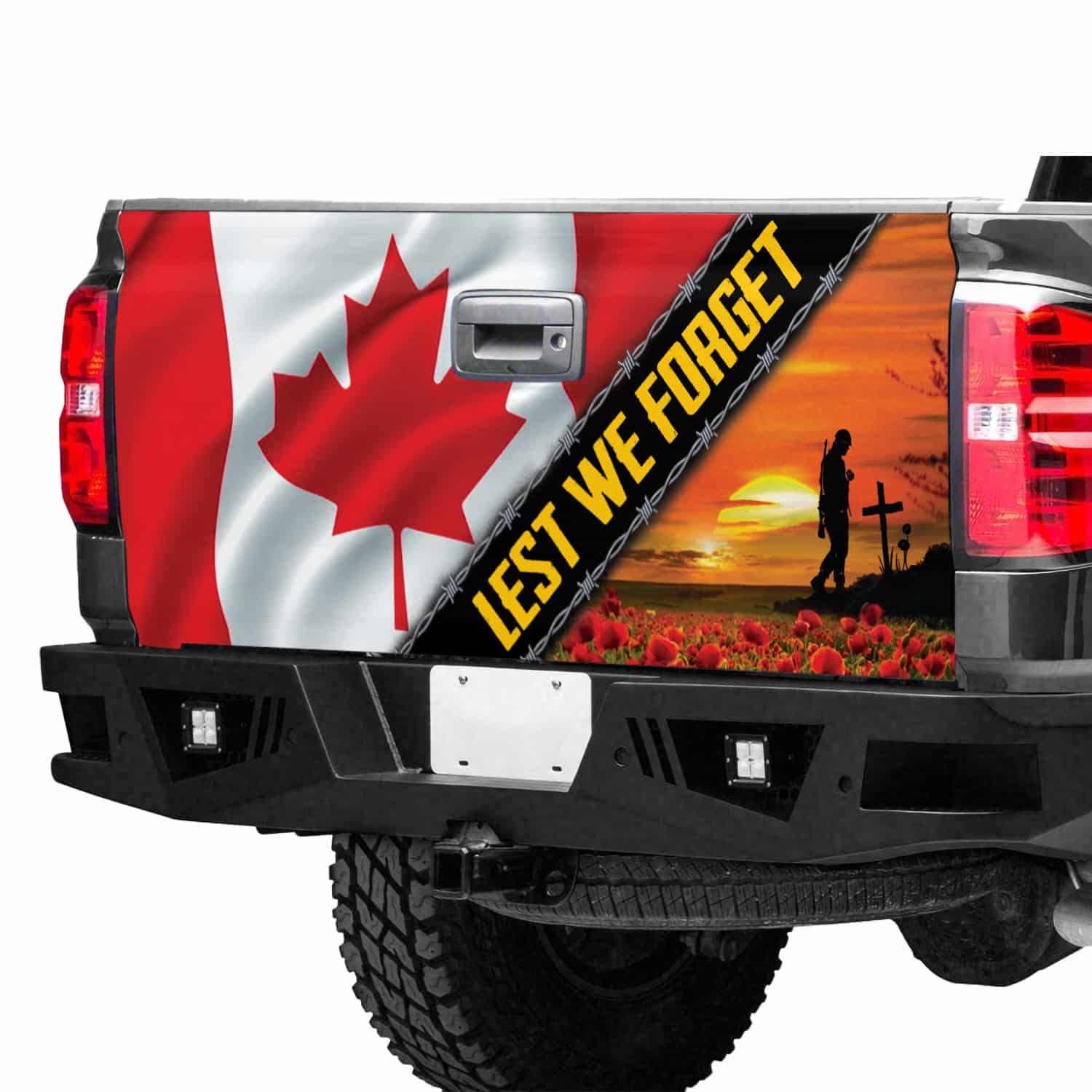 7LV. Lest We Forget (3) Tailgate Wrap Mockup 12