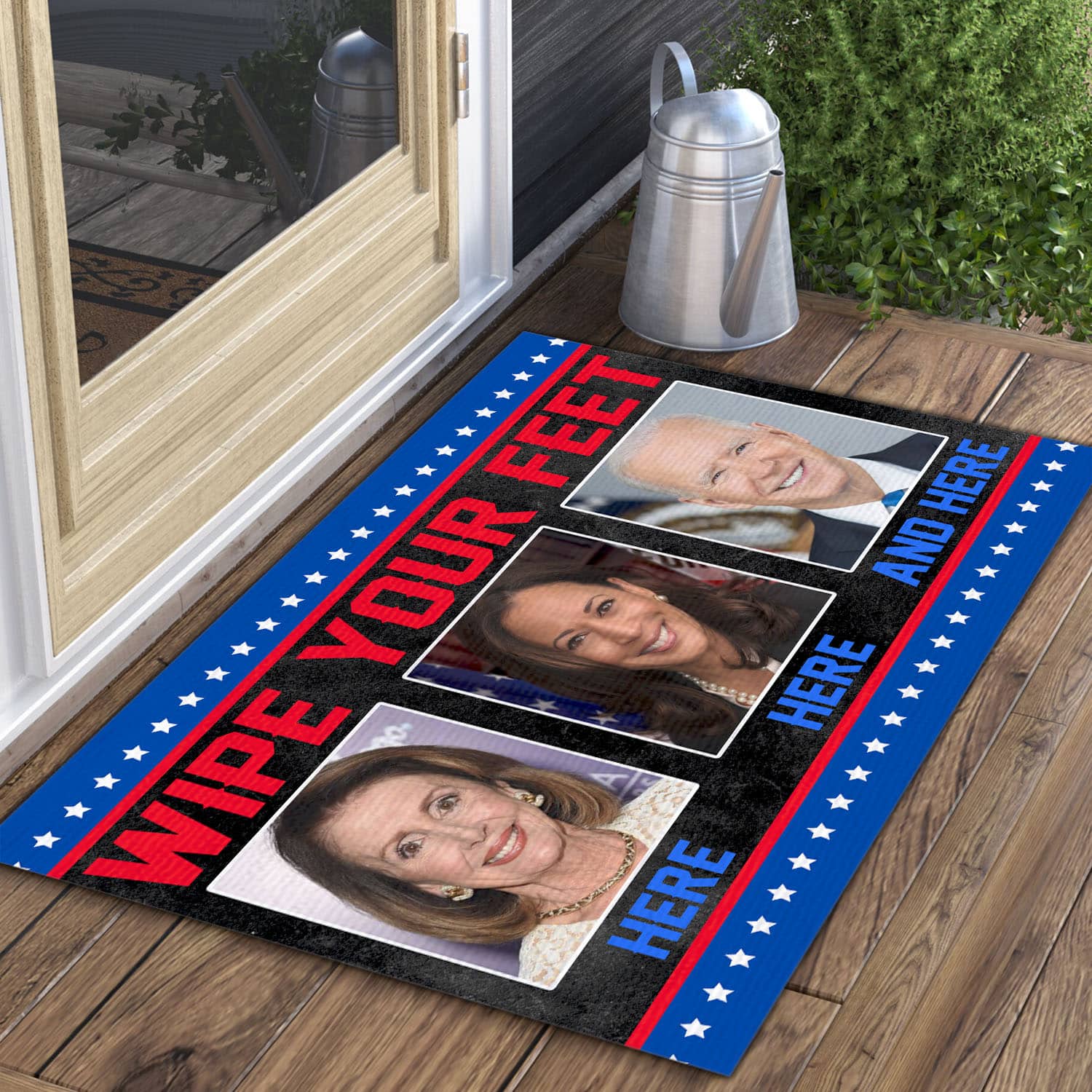 1O. uu tien Wipe Your Feet Here(6) Doormat Mockup 3