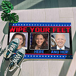 1O. uu tien Wipe Your Feet Here(6) Doormat mockup 5