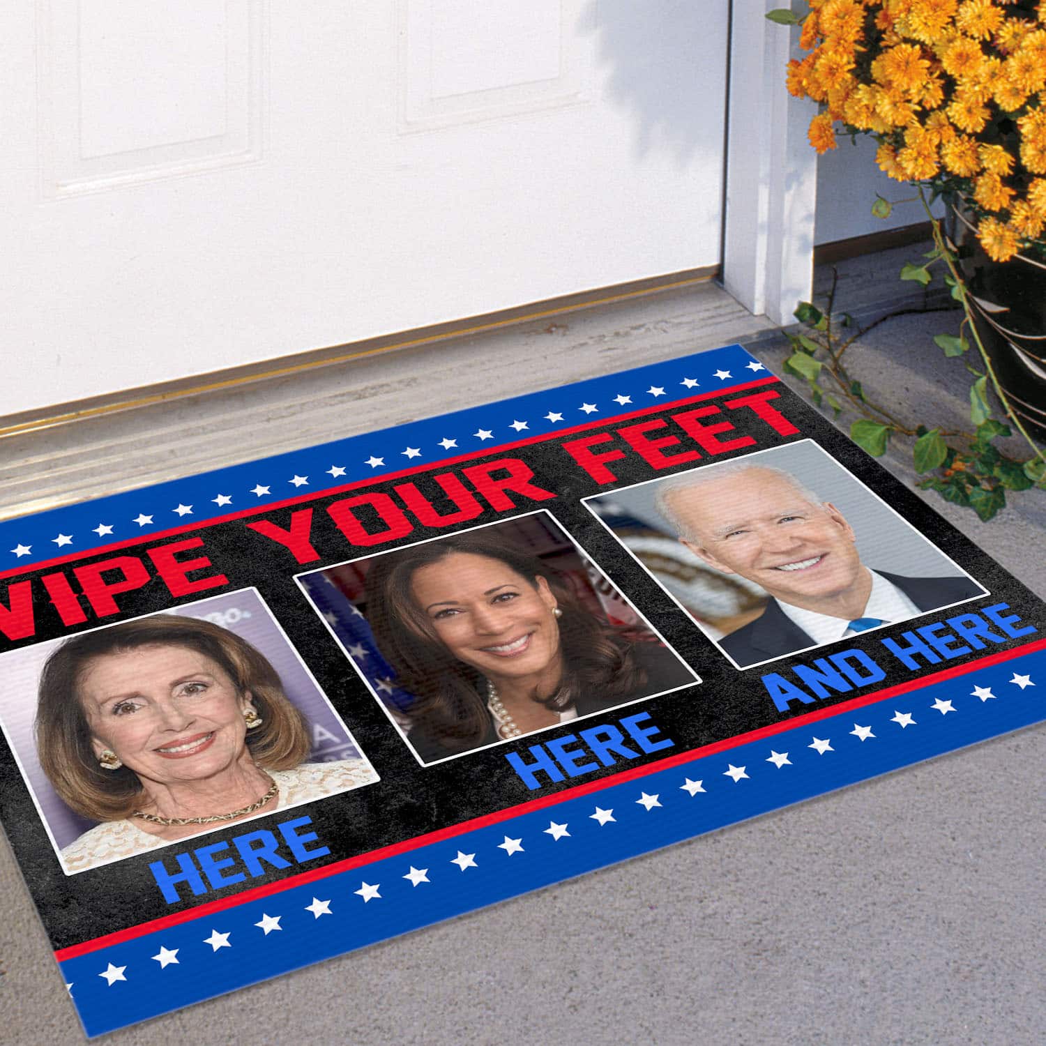 1O. uu tien Wipe Your Feet Here(6) Doormat Mockup 11
