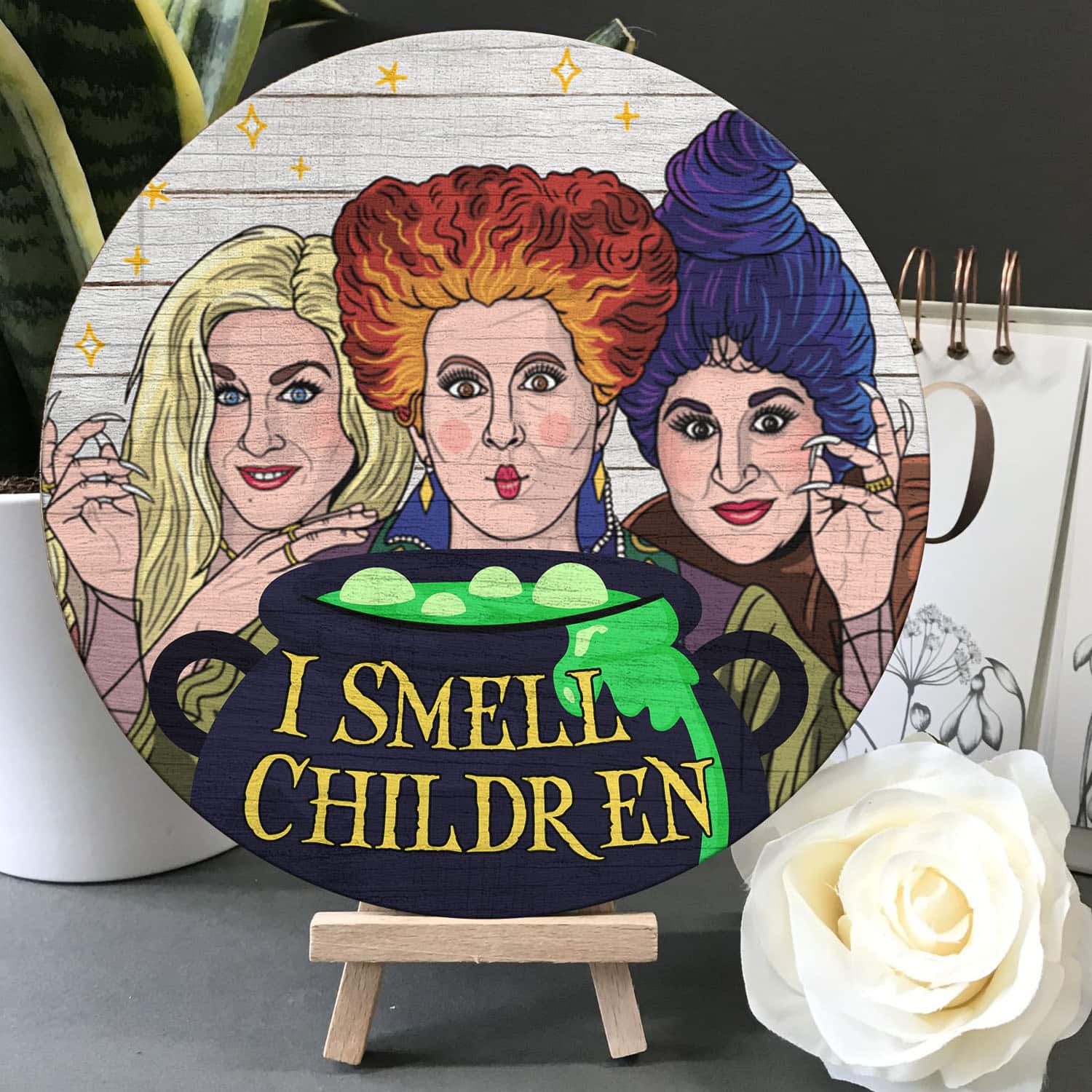 1BN. I Smell Children Sign (6) Door Sign Mockup 5