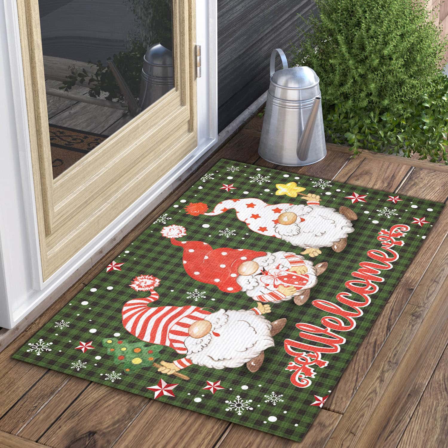 3LV. Gnome Doormat-christmas Doormat mockup 3fx