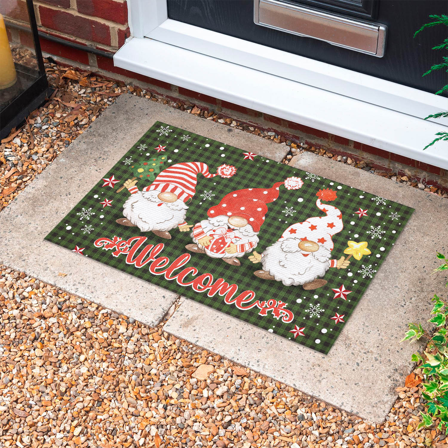3LV. Gnome Doormat-christmas Doormat mockup 10fx