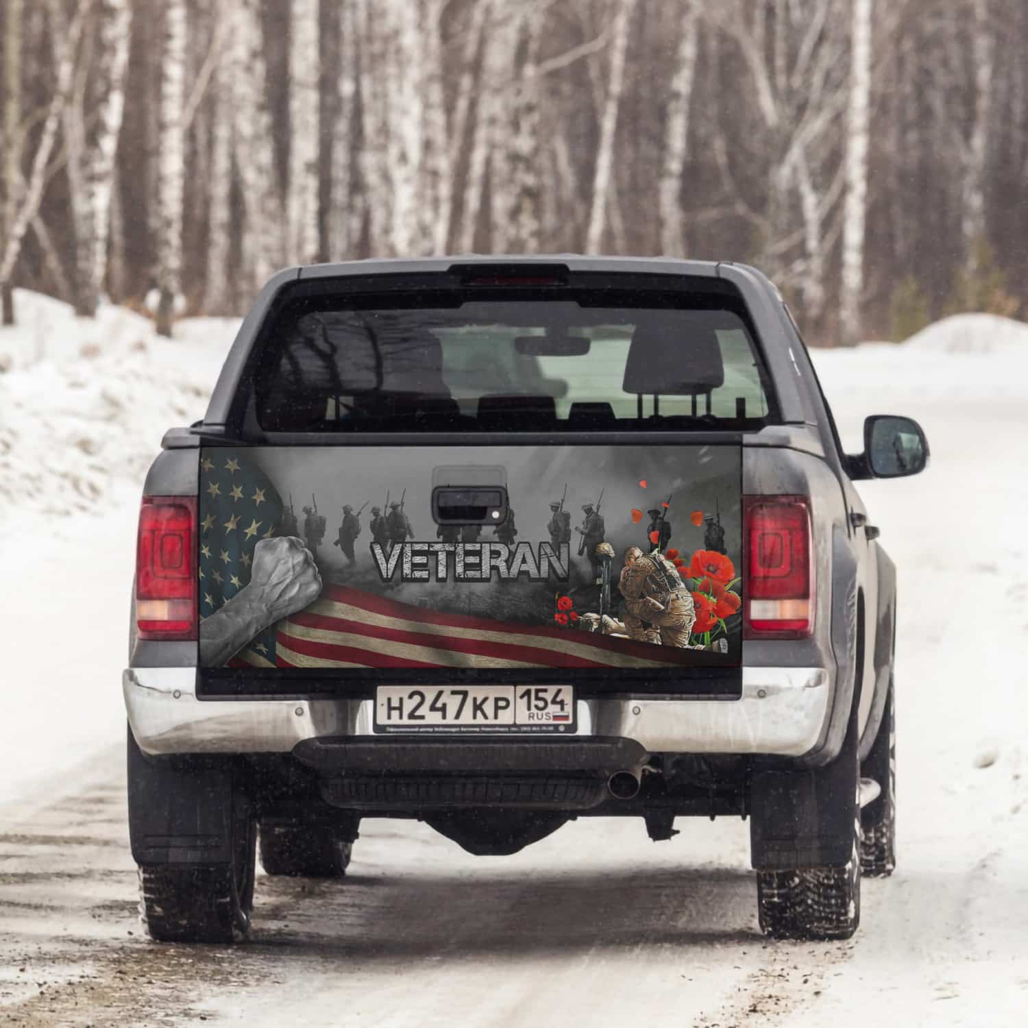 8KNG. Lest We Forget (6) Tailgate Wrap Mockup 6