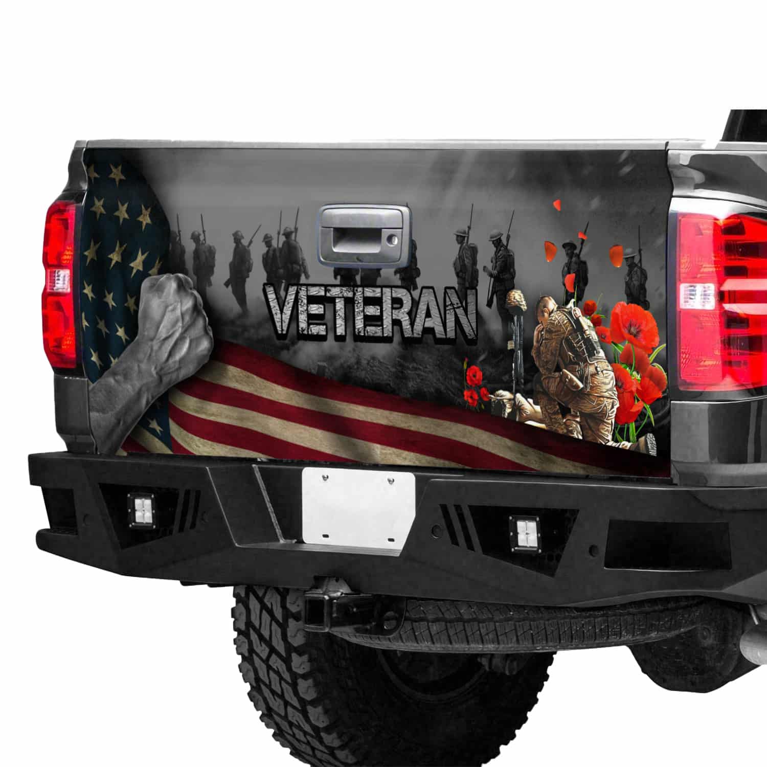 8KNG. Lest We Forget (6) Tailgate Wrap Mockup 12