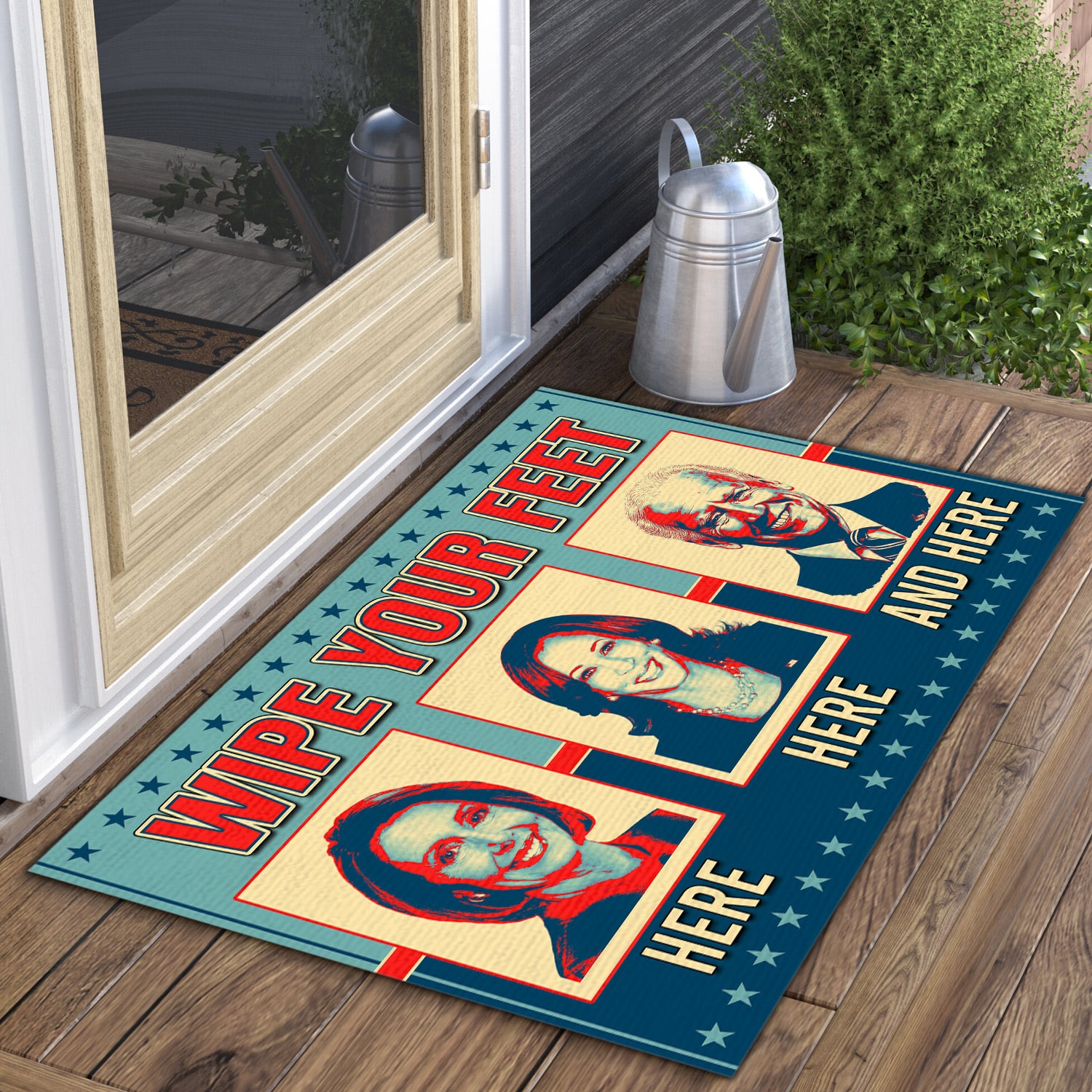 3LV. UU TIEN Wipe Feet Nancy (5) Doormat mockup 3