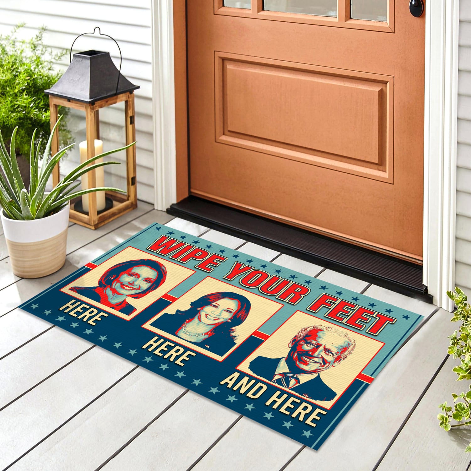 3LV. UU TIEN Wipe Feet Nancy (5) Doormat mockup 8