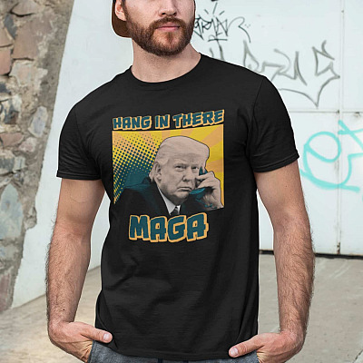 Alternative view of Hang In There MAGA Trump T-Shirt