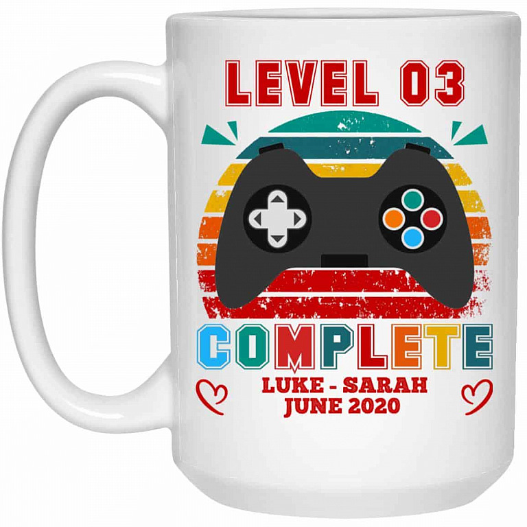 Personalized, White, 15 oz. White Mug