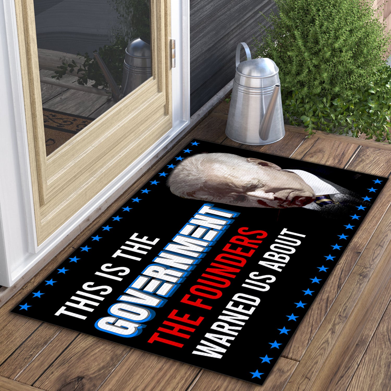 4LV. This is The Government 3 Doormat mockup 3