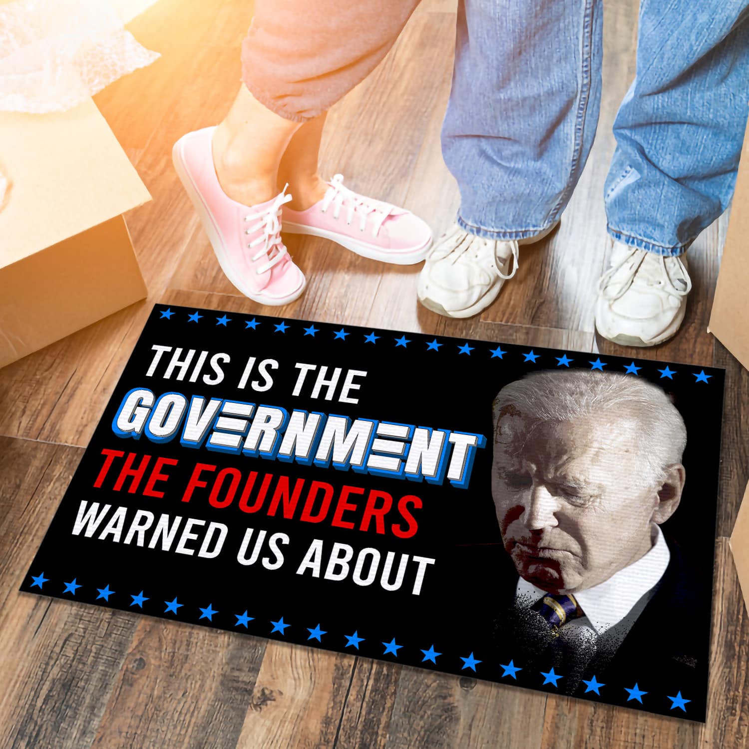 4LV. This is The Government 3 Doormat mockup 6