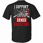I Support Armed Americans Fu Shirt, Black, Unisex T-Shirt