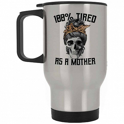 14 oz. Silver Travel Mug