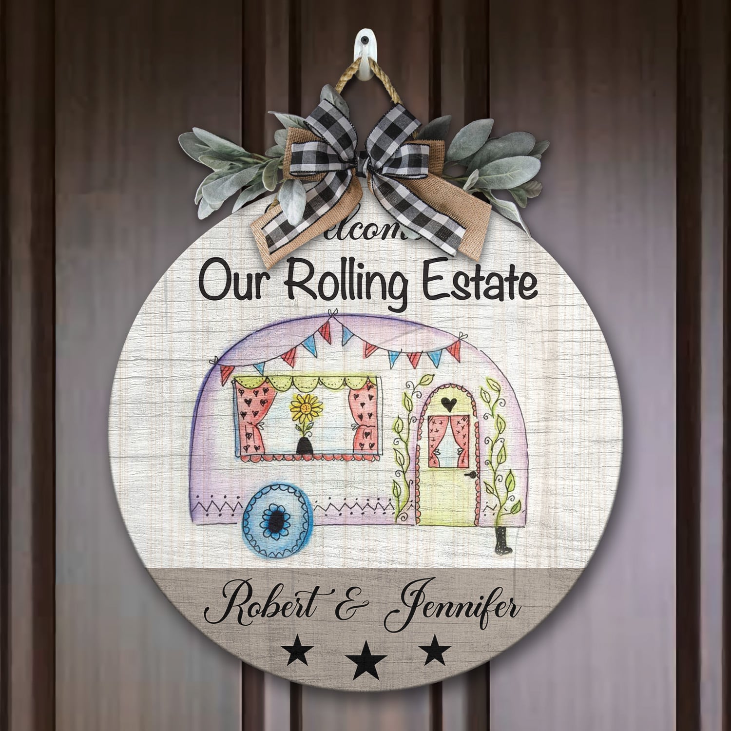 3H. Rolling Estate (Sample Design) Door Sign Mockup 7