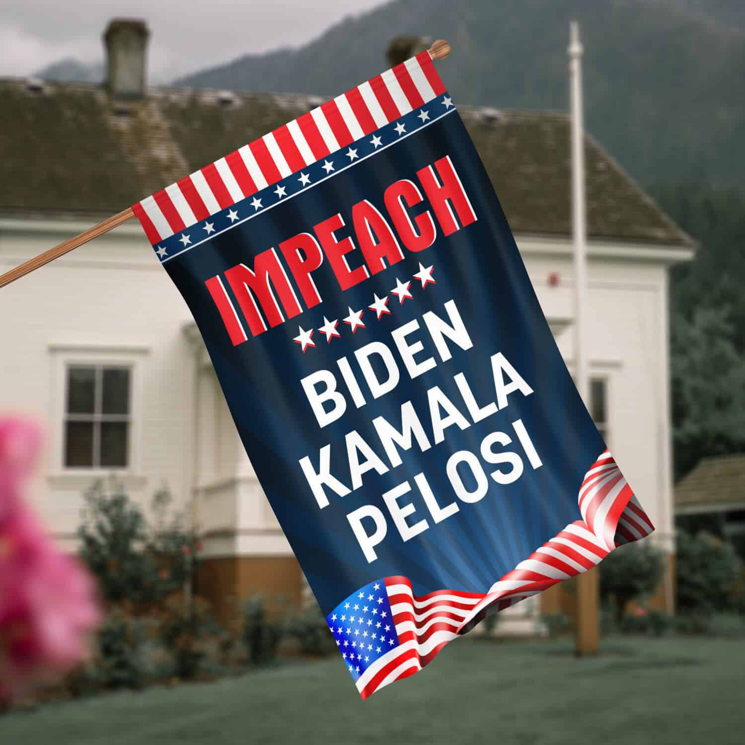 30X40 House Flag Mockup 4