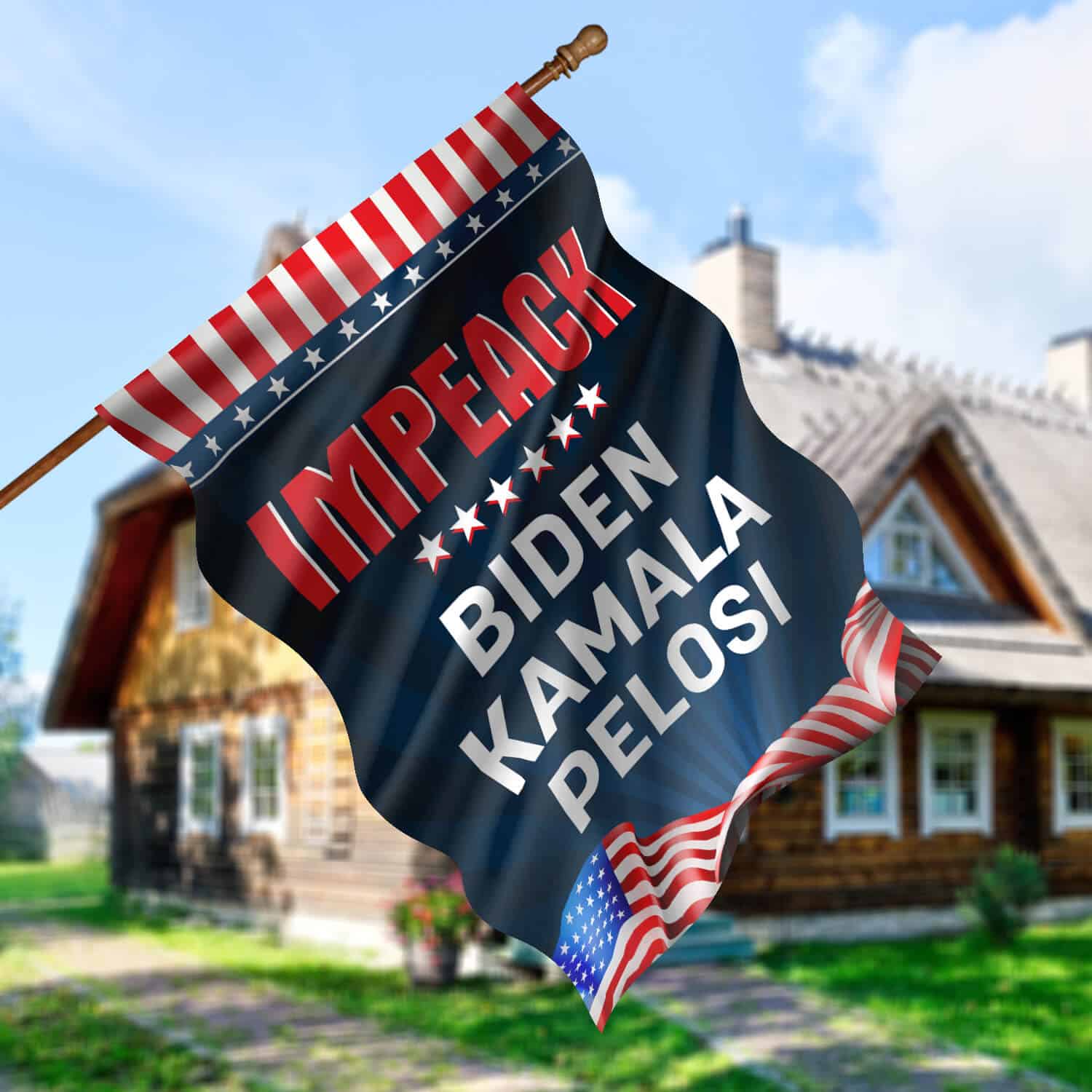30X40 House Flag Mockup 5