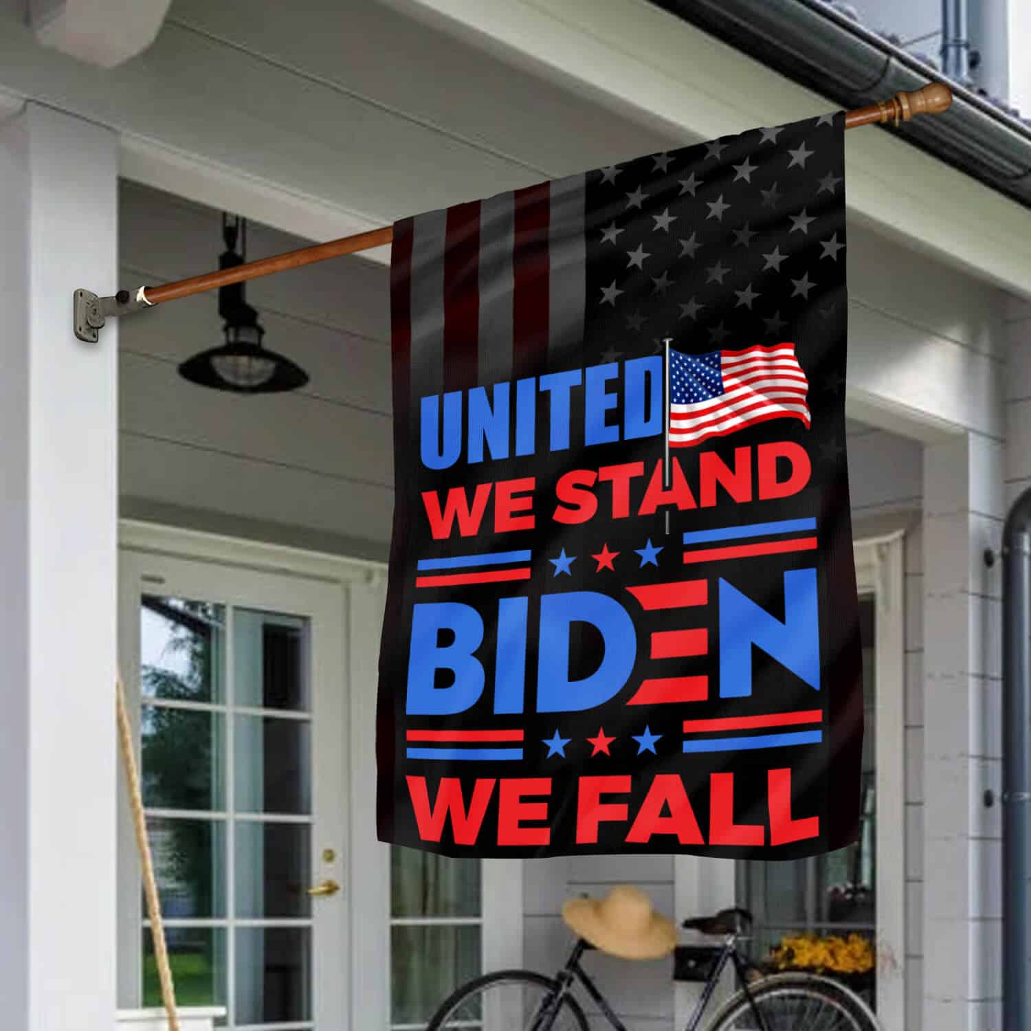 4HV. United We Stand_30x40_side 1 House Flag Mockup 1