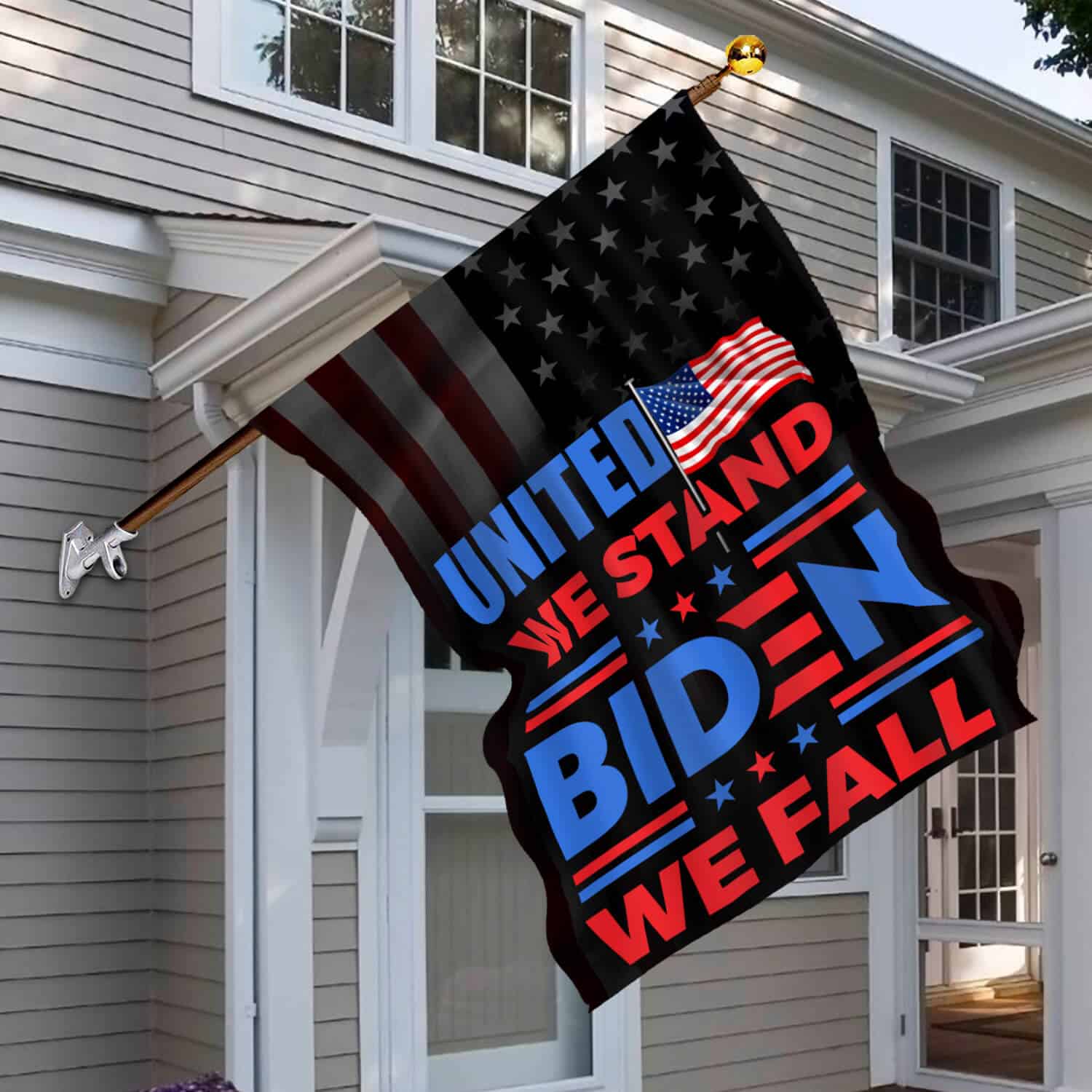 4HV. United We Stand_30x40_side 1 House Flag Mockup 6