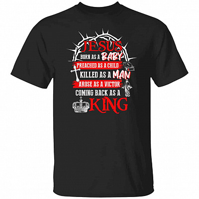 Jesus King tee, Black, Unisex T-Shirt