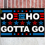 Joe And The Hoe Gotta Go Indoor Doormat - Anti Joe Biden Wipe Your Feet Here Outdoor Doormat