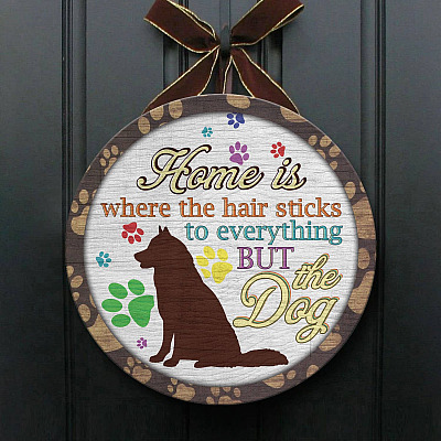 Wooden Door Sign