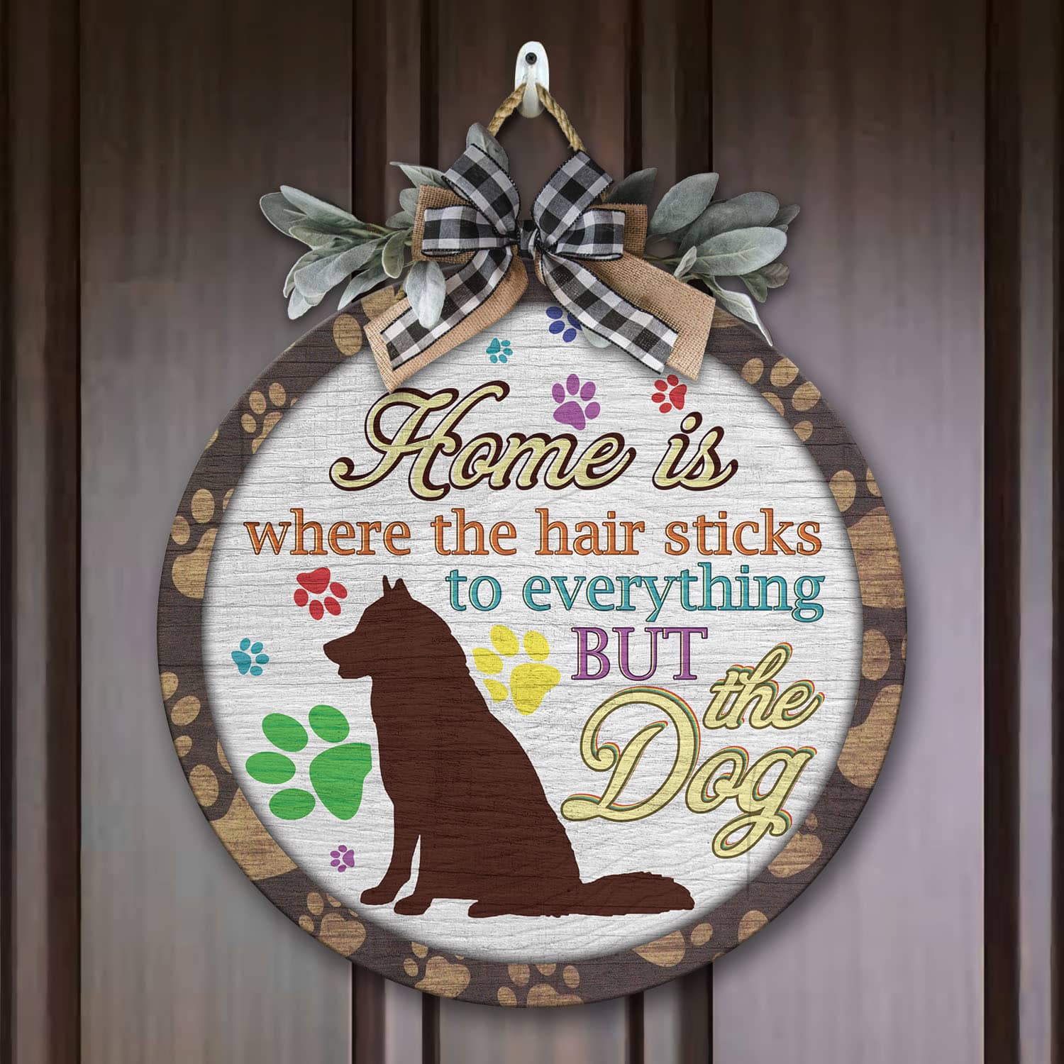 3O. But The Dog Door Sign Mockup 7