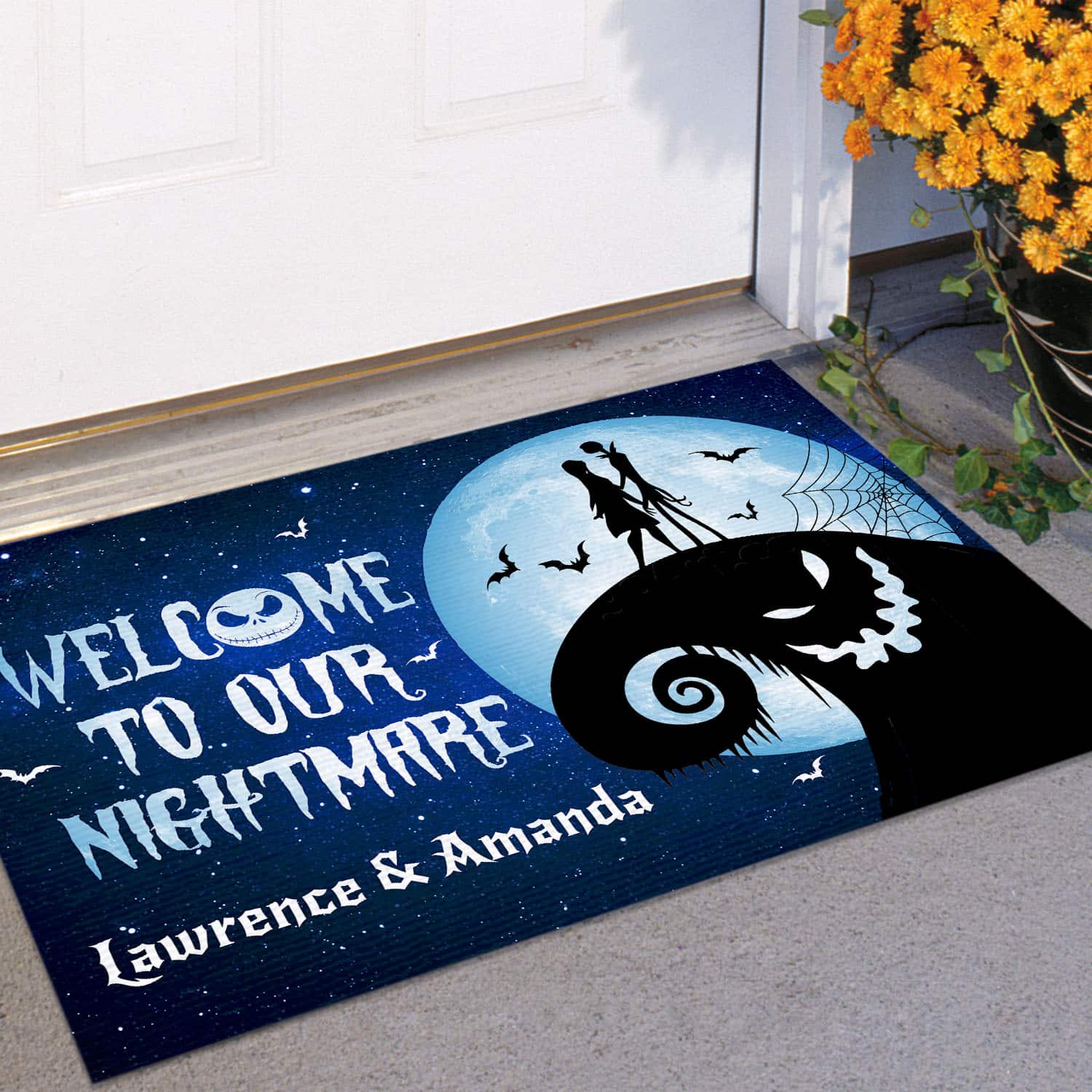 5VT. Welcome To Our Nightmare (Sample Design) Doormat mockup 11