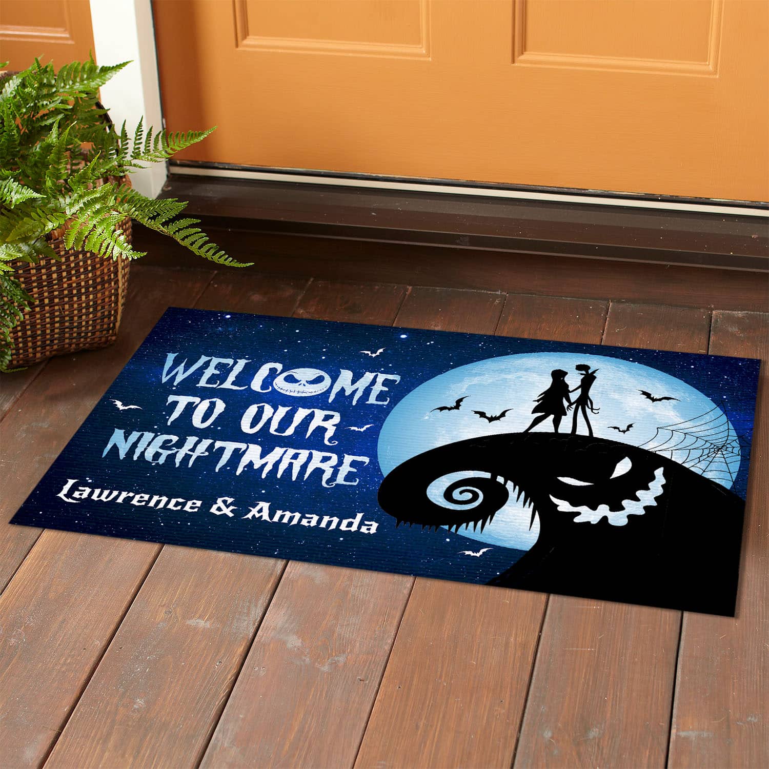 5VT. Welcome To Our Nightmare (Sample Design) Doormat mockup 1