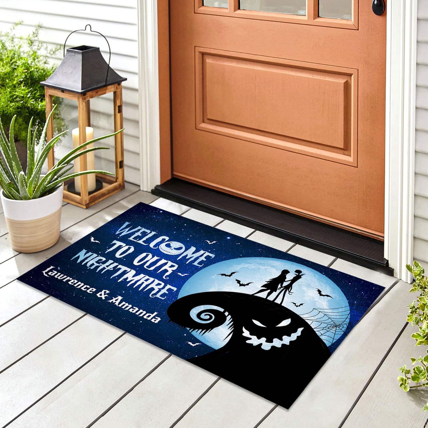 5VT. Welcome To Our Nightmare (Sample Design) Doormat mockup 8