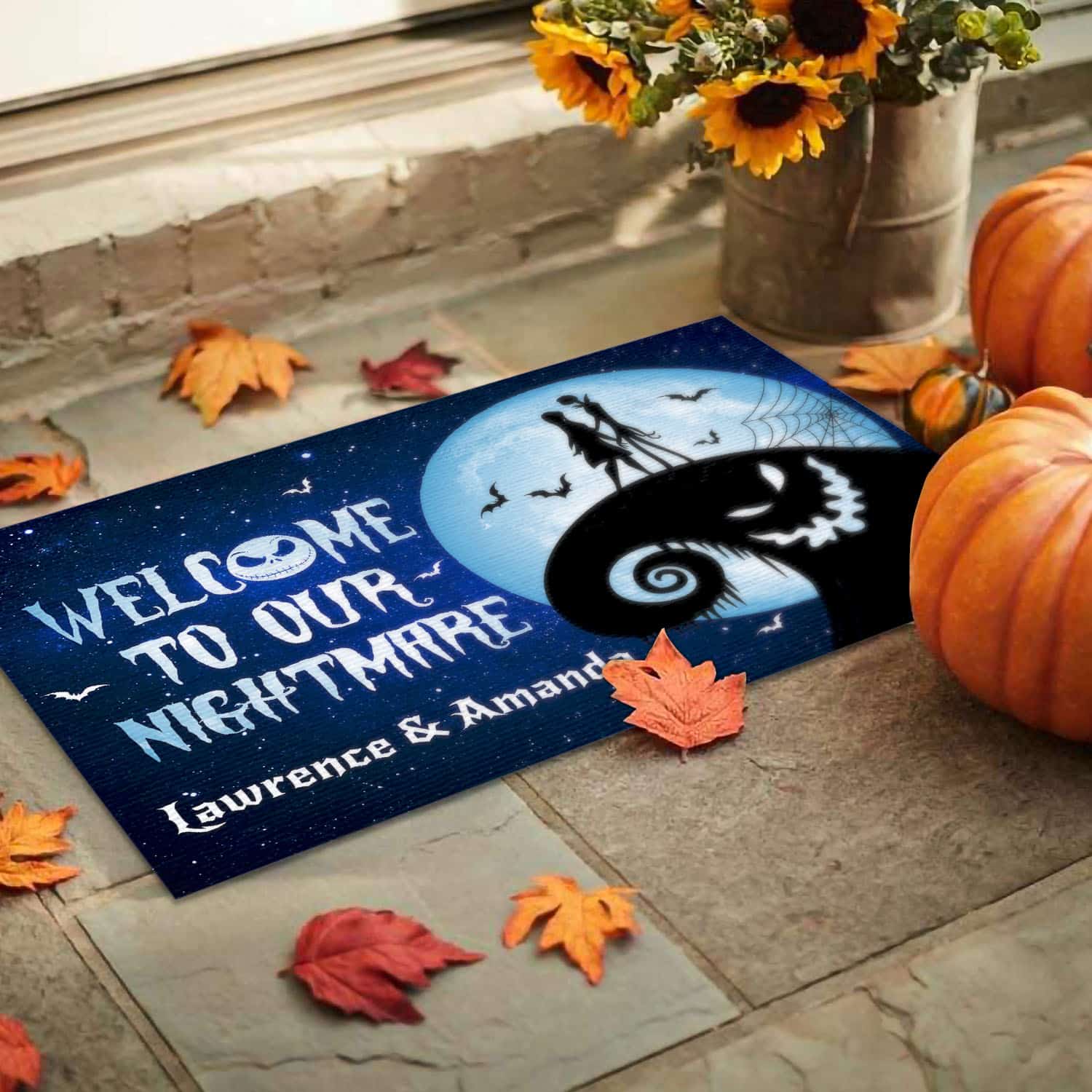 5VT. Welcome To Our Nightmare (Sample Design) Doormat mockup 9
