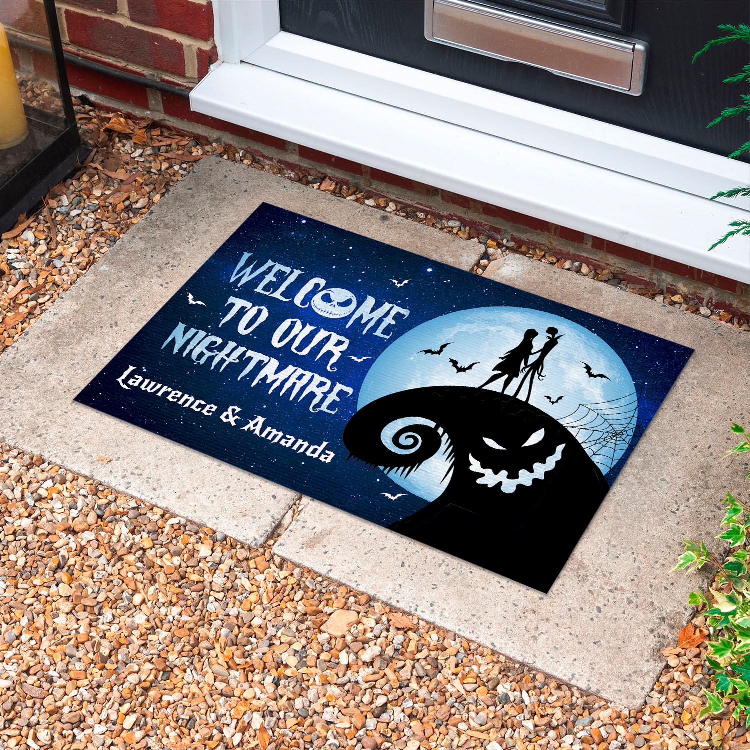 5VT. Welcome To Our Nightmare (Sample Design) Doormat mockup 10