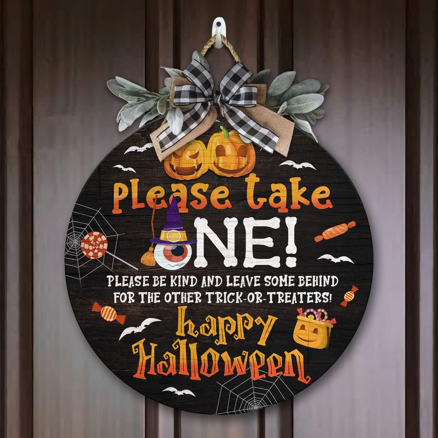 6O. Please Take One Door Sign Mockup 7