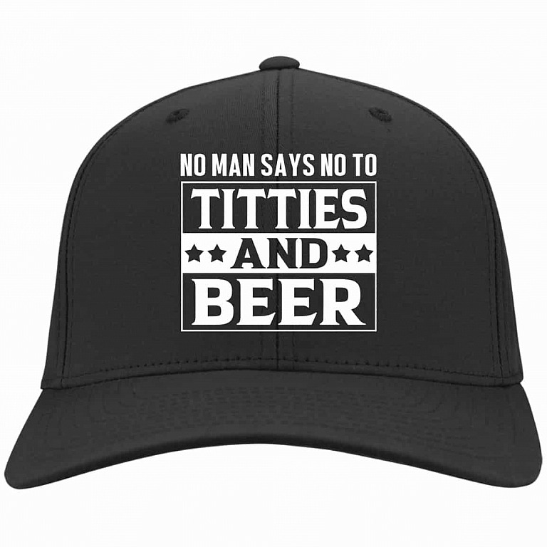 no man, Black, Twill Cap