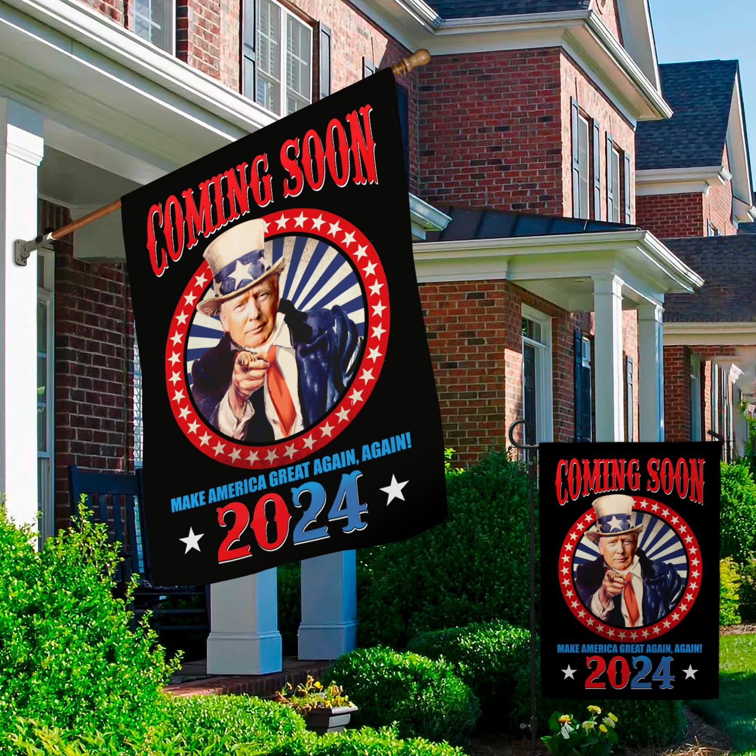 6LV. Trump Coming Soon Garden & House Mockup 2