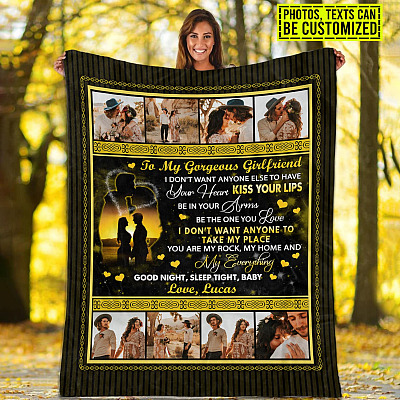 Personalized Photo I Don't Want Anyone Else To Have Your Heart Fleece Blanket - Sherpa Blanket