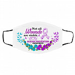 wounds, White, Cloth Face Cover – Medium/Large