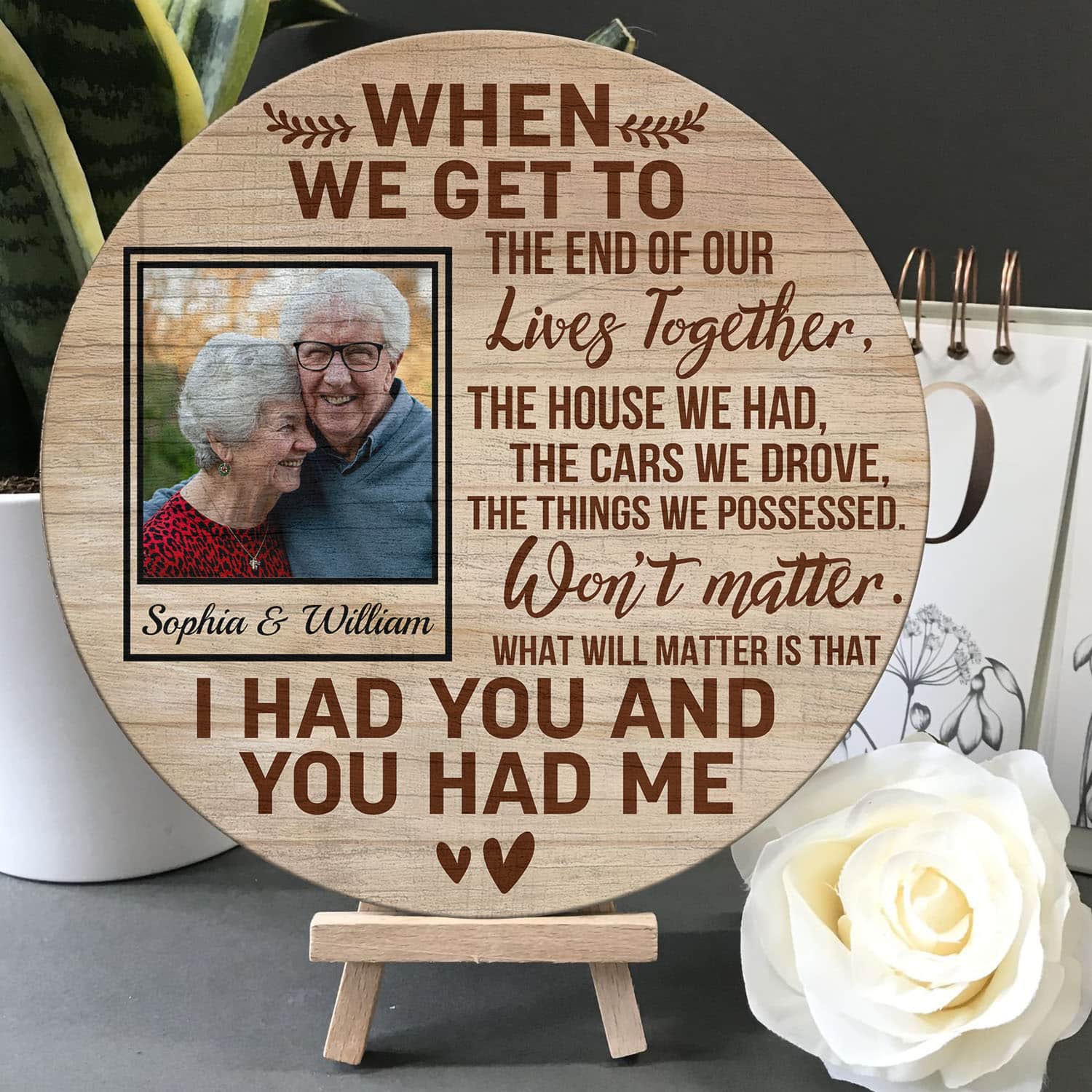 4O. Lives Together-sample design Door Sign Mockup 5