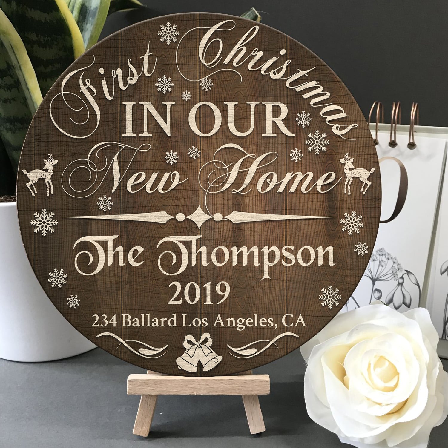 7NH. Our New Home Door Sign Mockup 5