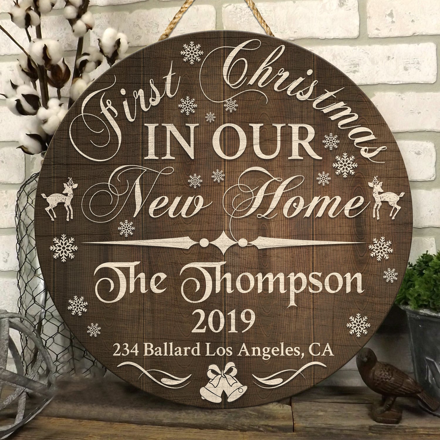 7NH. Our New Home Door Sign Mockup 6