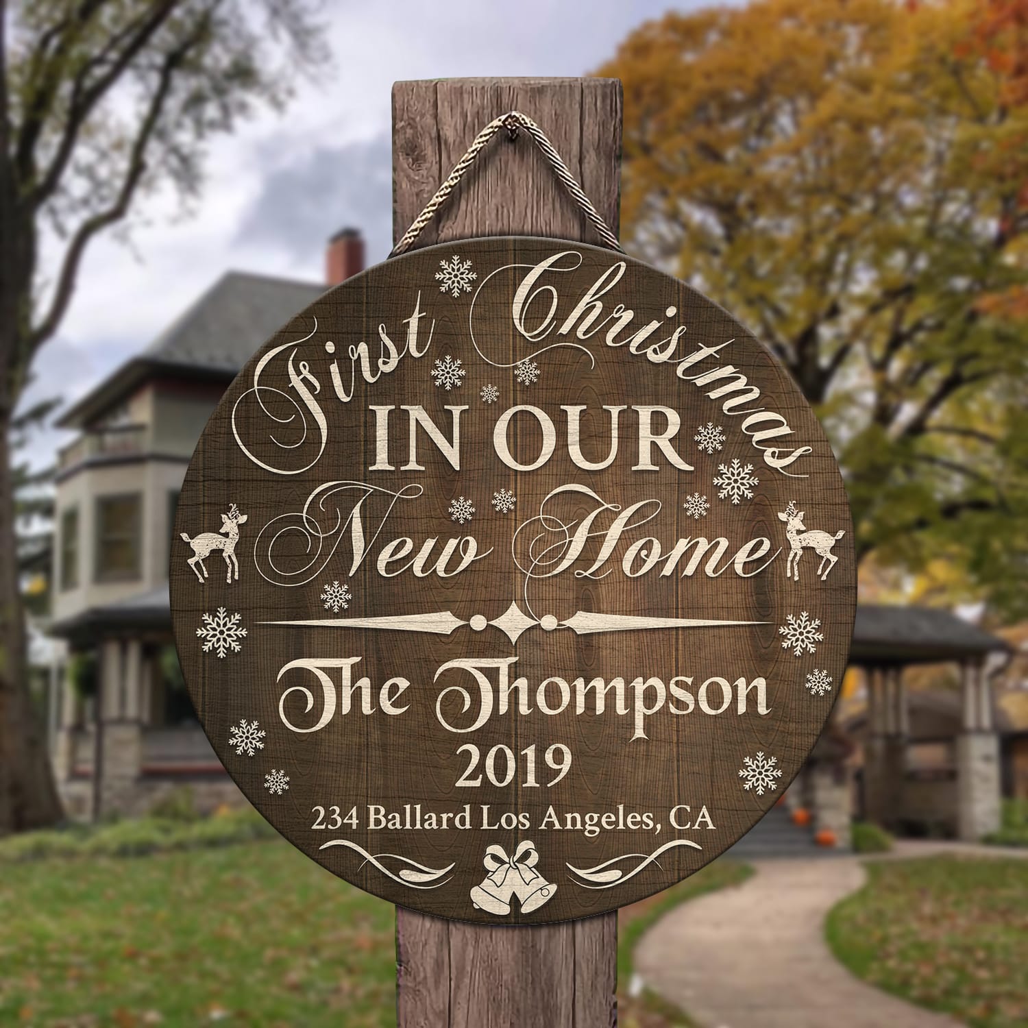 7NH. Our New Home Door Sign Mockup 3