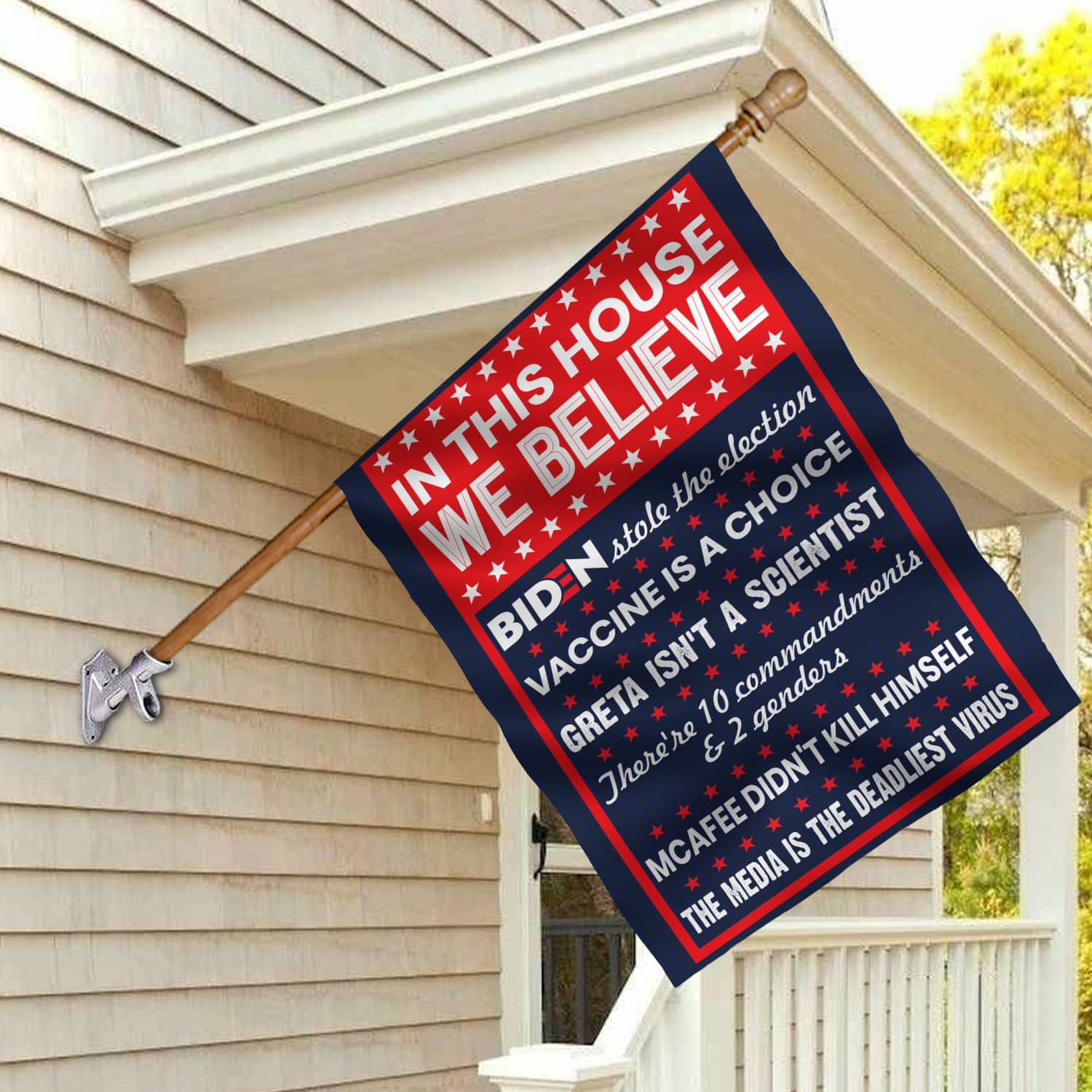 2LV. Stole Election FLAG House Flag Mockup 2