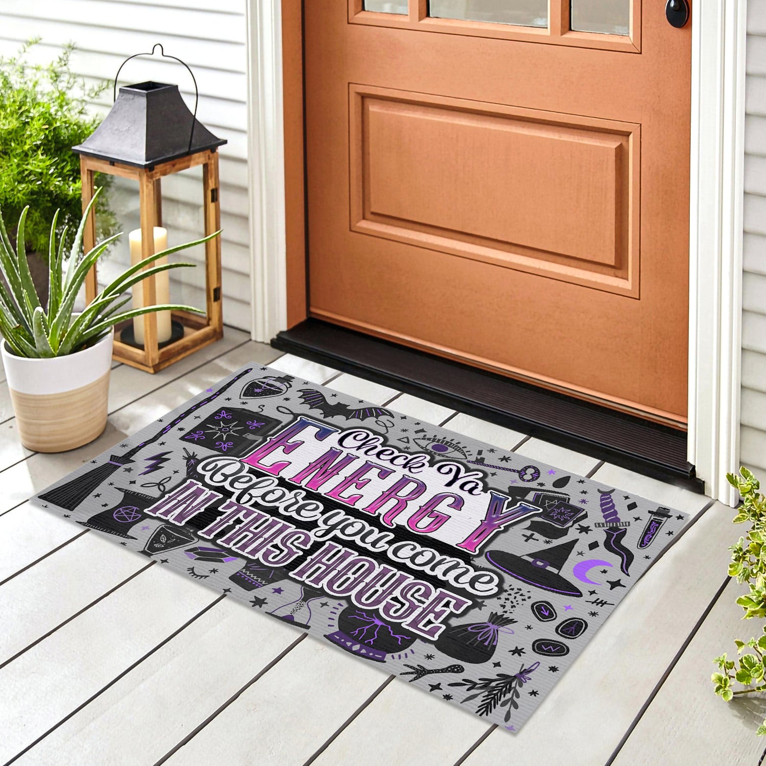 4LV. Check Ya Energy 2 Doormat mockup 8