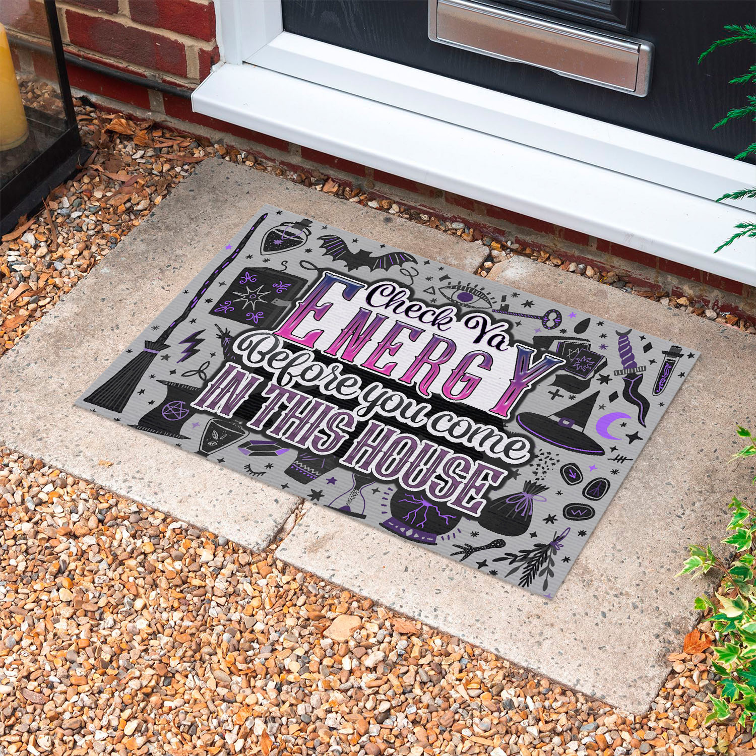 4LV. Check Ya Energy 2 Doormat mockup 10fx