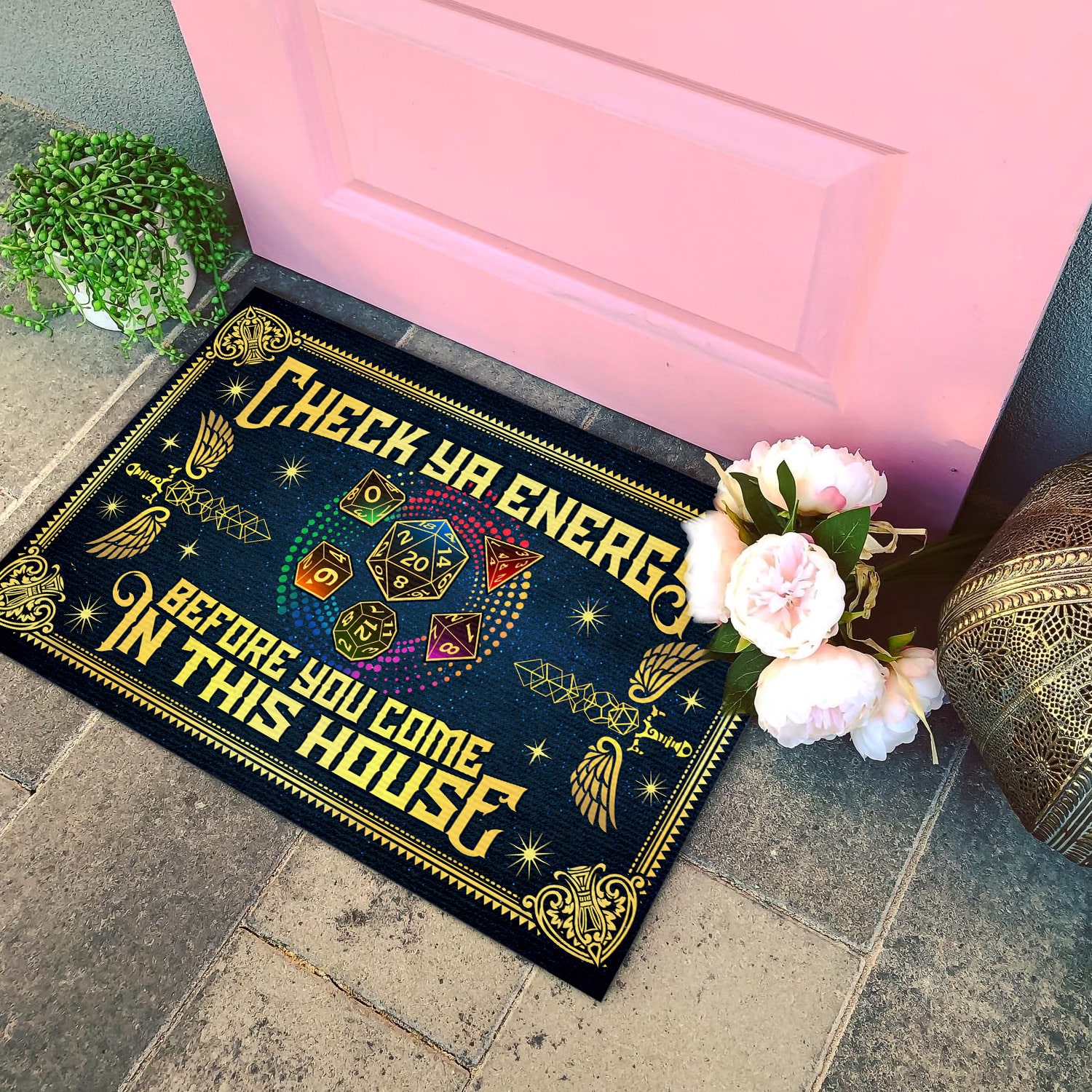 6H. Check Ya Energy (5) Doormat mockup 4
