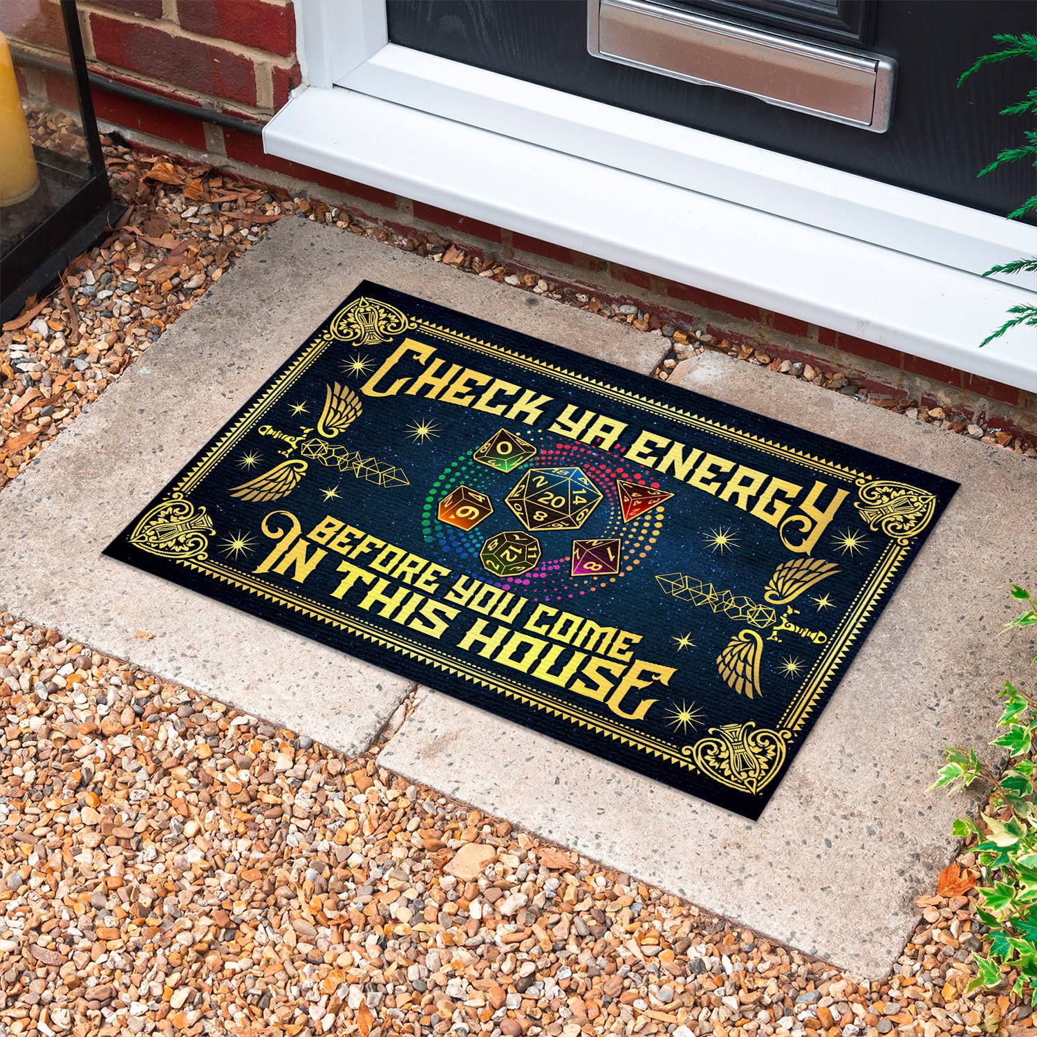 6H. Check Ya Energy (5) Doormat mockup 10
