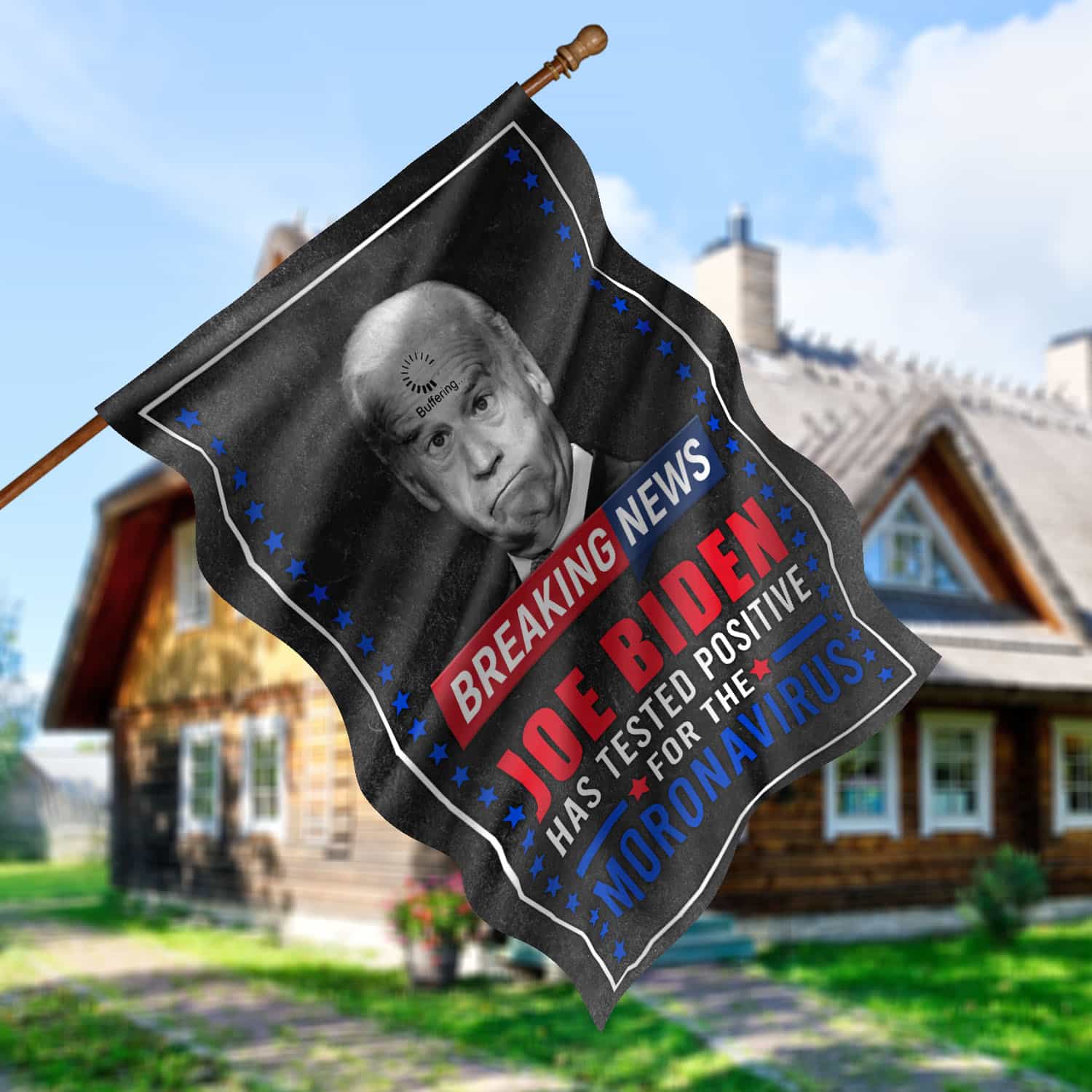 30x40 House Flag Mockup 5