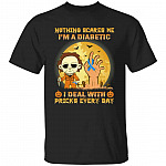 Funny Halloween Diabetes Bo-Shirt, Black, Unisex T-Shirt