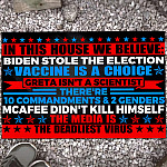 In This House We Believe Biden Stole The Election Vaccine Is A Choice House Doormat - Anti Biden Outdoor Doormat