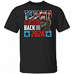 Trump 2024 Eagle t, Black, Unisex T-Shirt